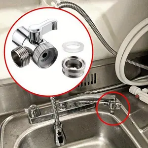 1PC Switch Faucet Adapter Kitchen Sink Splitter Diverter Valve Water Tap Connector for Shower Bathroom Accessories Faucet Attachment
