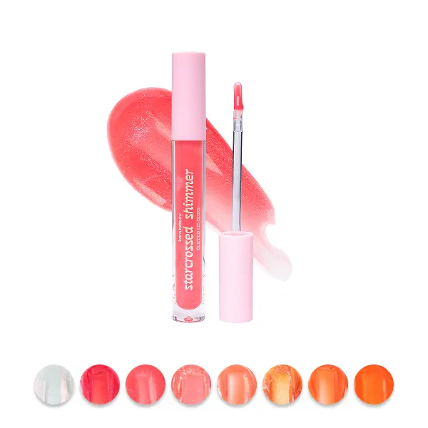 Kara Beauty Starcrossed Shimmer Lip Gloss - Ultra-Glossy Glitter Finish with Seed Oil & Vitamin E - Vegan Cruelty-Free Formula - 3.5g