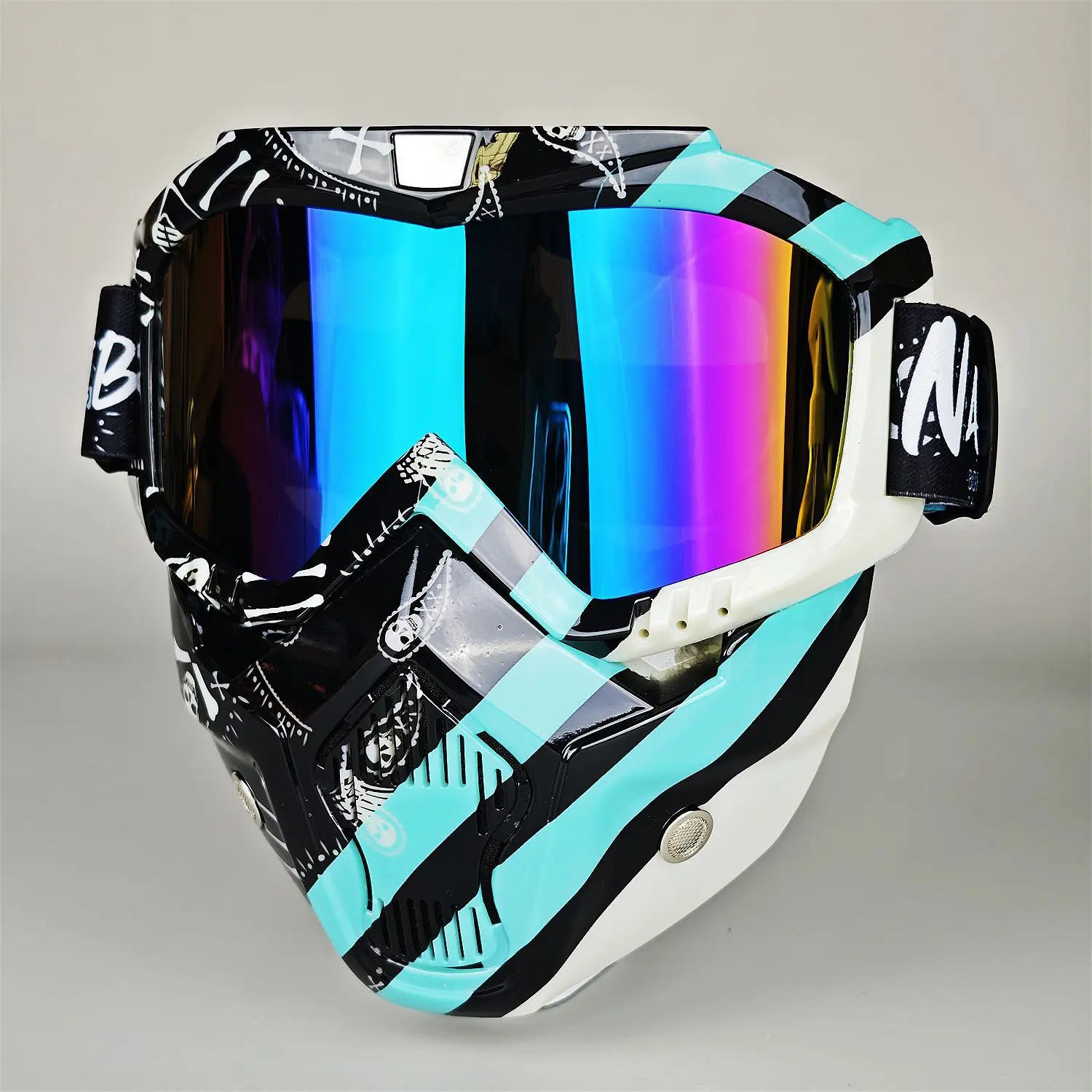 3-Lens TPU Sports Eyewear - Motorcycle Sunglasses, UV400 Safety Gear for Cycling, Motocross Off-Road Riding