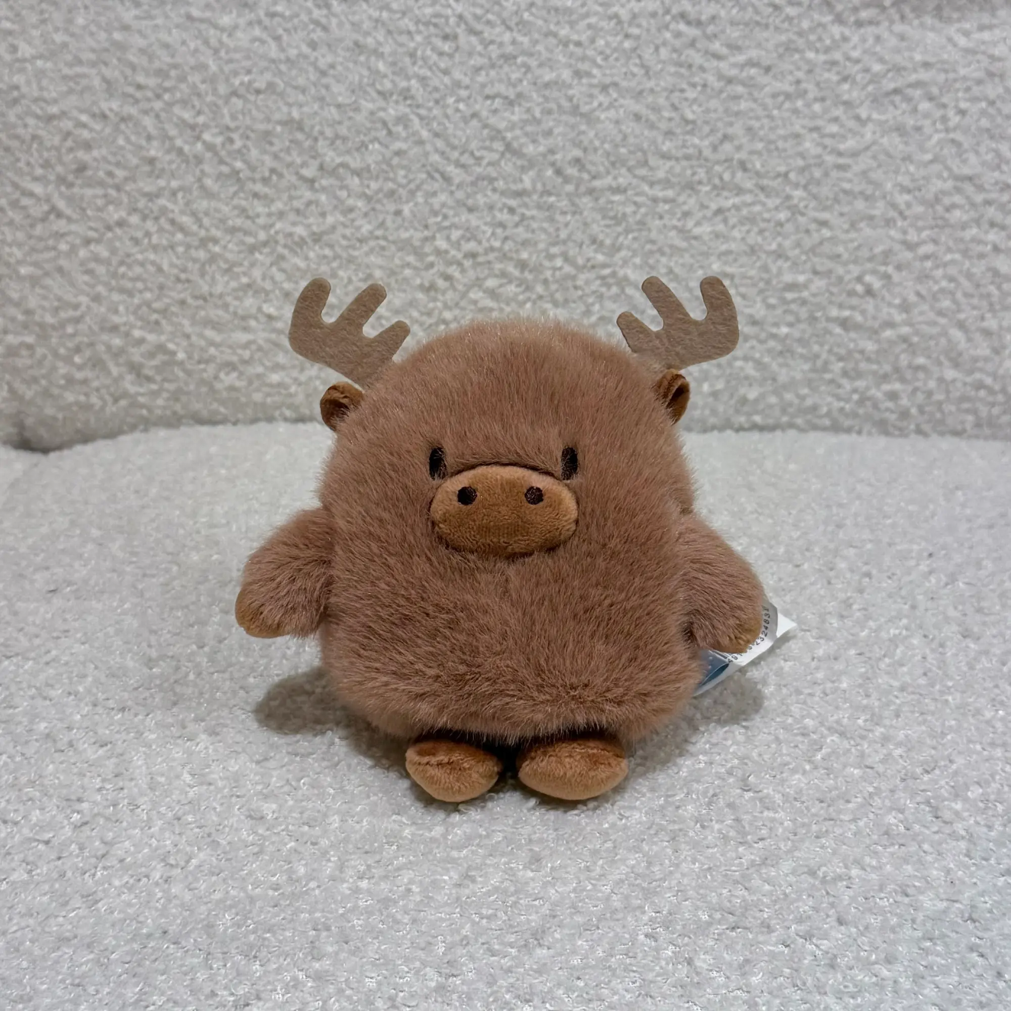Unisex Kids Animal Squishy Stuffed Toy - Bean Bag Plush Deer Bison with Knick-Knack Pocket, Squish Beads for Fidgeting, Sandbag Game Accessory, Interactive Toys, Birthday Gift, Animal Squishy Stuffed Toys