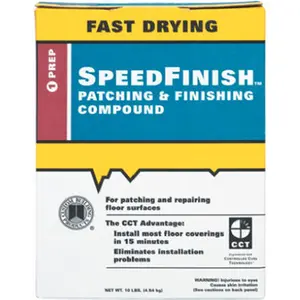 Building Products SF10 11 lbs. Speed Finish Underlayment Patching & Finishing Cement, Fast-Drying, Controlled Cure, Patching Compound