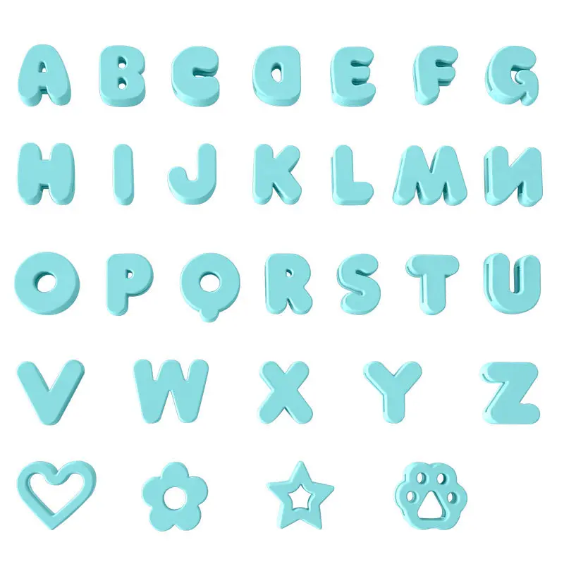 Complete Alphabet Set (30 pieces) Blue