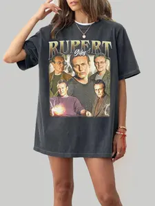 Rupert Giles Buffy the Vampire Slayer Comfort Color Tee Pure Cotton Fabric Casual Short Sleeve Soft-Washed T-Shirt Trendy Tops for Women for Men