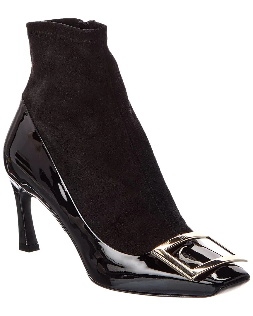 Roger Vivier Suede & Patent Boot