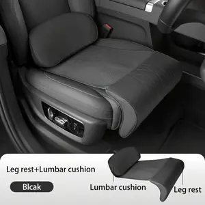 1 Set Extended Car Seat Cushion with Integrated Lumbar Support and Leg Rest, 3D Aviation Style Ergonomic Structure, Comfort Upgrade Car Interior Seat Protection for Front and Rear Seats