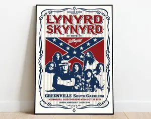 Lynyrd Skynyrd 1977 Tour Poster