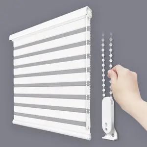 Blinds for Windows, Day Night Dual Layer Roller Shades for Windows, Privacy, Inside or Outside [W31 x H64 Inch, White]