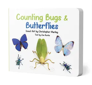Counting Bugs & Butterflies Board Book - Colorful Insect Art by Christopher Marley - Learn to Count to 10