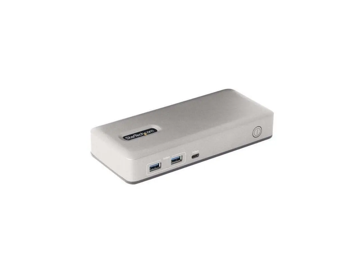 StarTech 101NUSBCDOCK USB-C Docking Station - 7-Port, Dual-Monitor, Thunderbolt 3 Compatible, DisplayPort, HDMI-VGA Connectivity, Driverless Installation, 3 lbs, 3.3ft (1m) for Office Computers