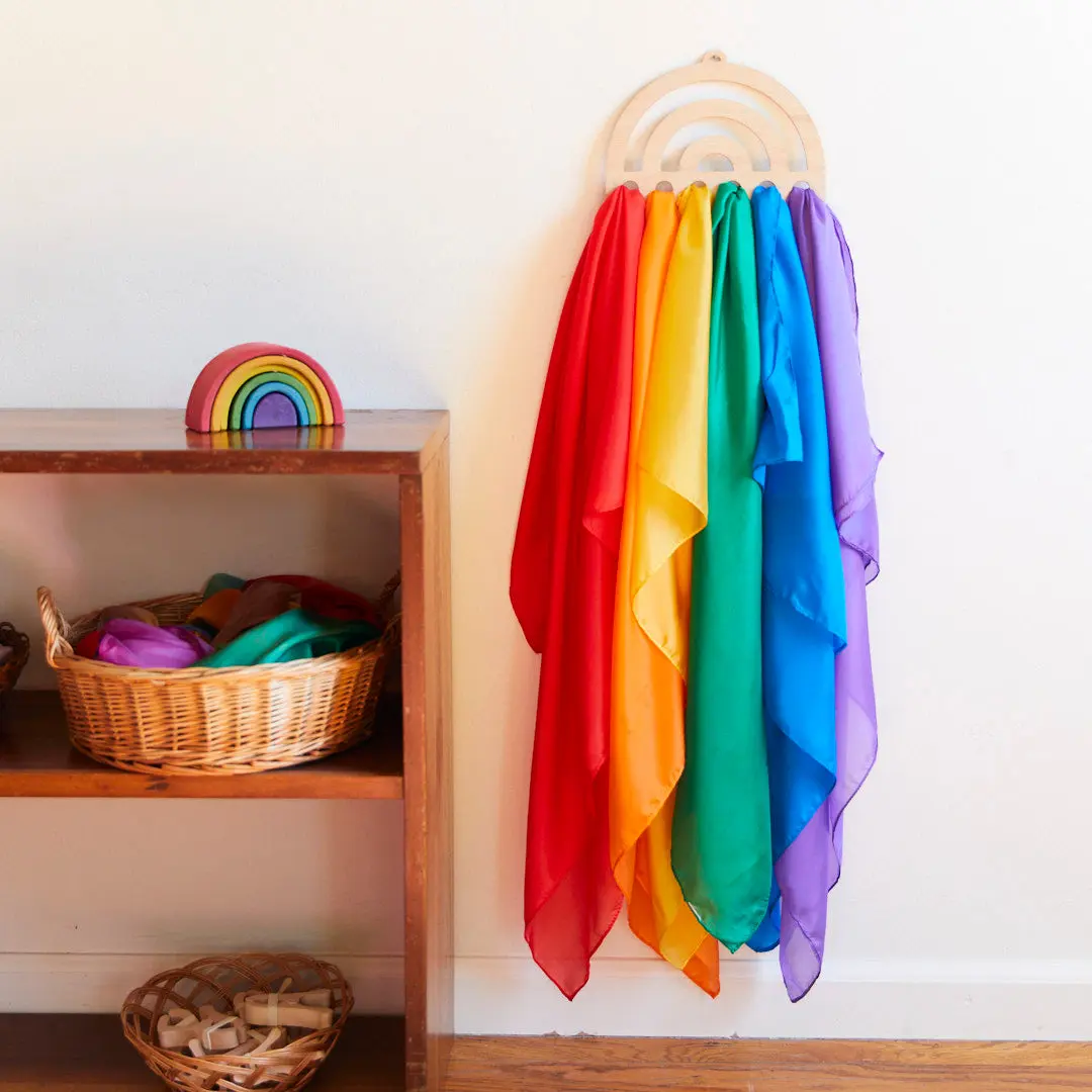 Rainbow Playsilk Display