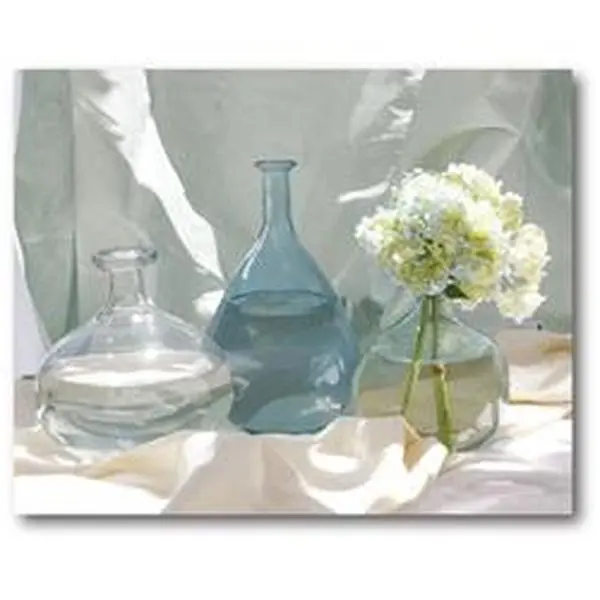 Courtside Market WEB-V117 Floral Arrangement Still Life Nature Art, 30x40 in Gallery-Wrapped Canvas Wall Art with 1.5 in Thick Stable Stretcher Bars, Glass Jars Design, 5 lbs, Home Inspo Decor, No Extra Assembly Needed