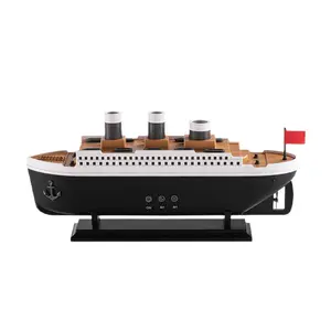 Jellyfish Aromatherapy Diffuser Mini Vintage Ship Humidifier Desktop Home 7 Color Light Fragrance Machine for Bedroom Office Daily Use