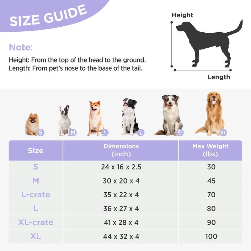 Lesure Thick Warm Washable Pet Mattress for Crate - Cozy Shredded Chopped Foam Pet Bed with Removable Cover, TikTokShopBlackFriday, Cute Modern Fuzzy Plush, Anti Slip Bottom Bedding Pad, Stylish Design for Indoor & Outdoor Use, Perfect for Winter Comfort