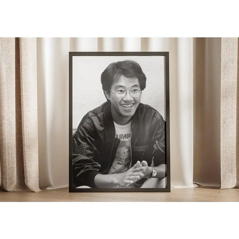 Akira Toriyama poster, anime, dragon ball, goku, manga, akira toriyama rip, poster