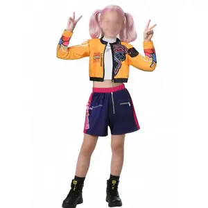 South Korea Pop Music Women's Team Clothing Suit, Halloween Kids Role Play, Girls Role Play Dress up Costume, Perfect for Parties and Events halloween outfit Princess Dress Up Set for Girls Kids Halloween Party Ball Gown Costume