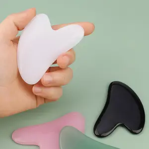 Heart Shaped Gua Sha Board, Gentle Soothing Manual Massage Tool for Face & Body Contour, Professional Skin Care Tool for Women & Men, Facial Beauty Massagers, Facial Body Scraper