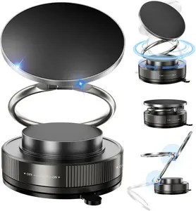 Vacuum Magnetic Phone Holder for Car,2800gf Strong Magnetic Phone Mount,360° Adjustable & Reinforced Suction Cup for Dashboard/Mirror,Car Phone Holder Compatible with iPhone Androi