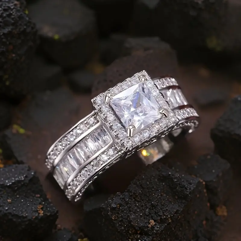 【#M230】 (Audrey) 925 Sterling Silver Synthetic Moissanite rings