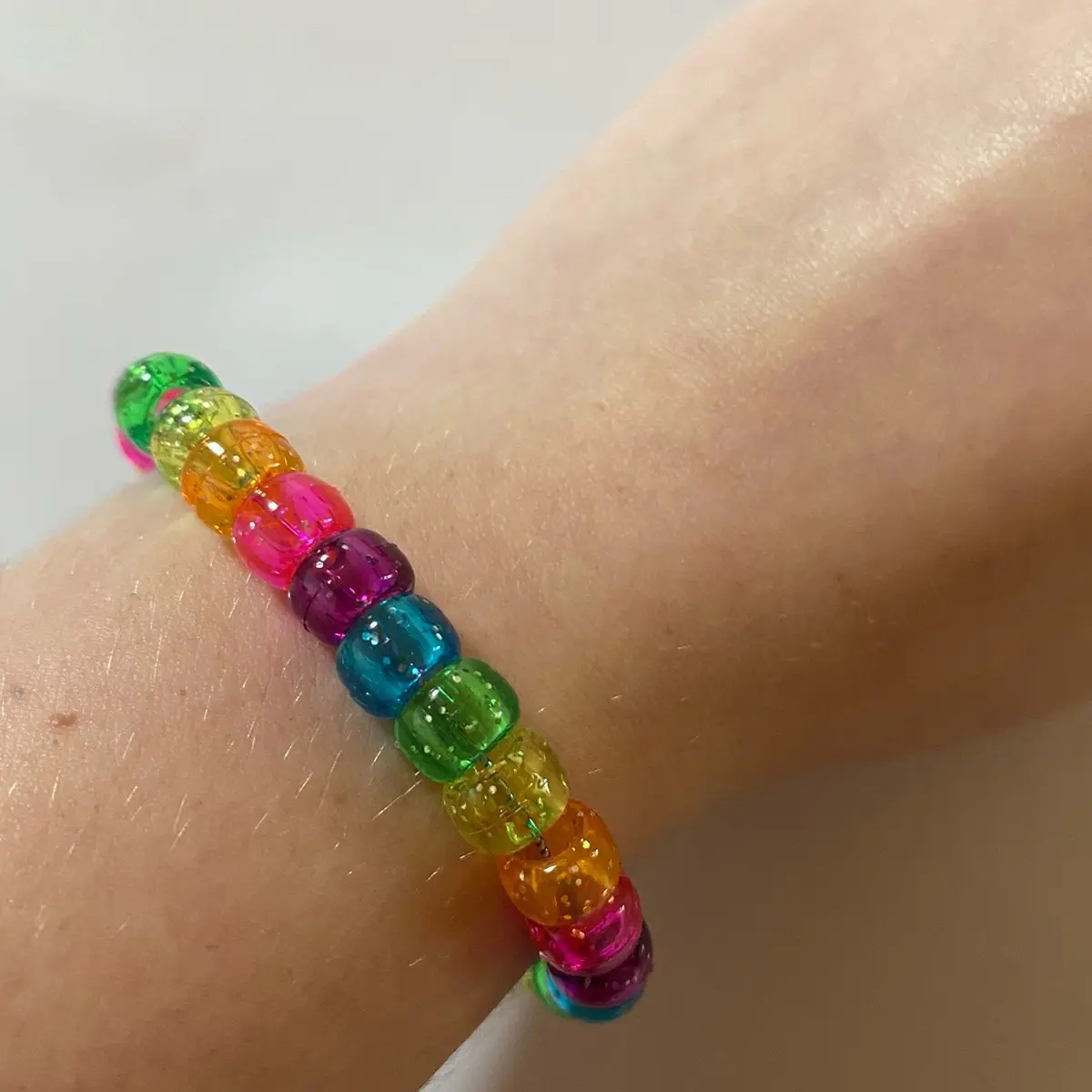 Rainbow sparkles bracelet!:3