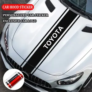Toyota Car Quality Hood Classic Decal Sticker, Thin Film Material, Durable Anti-Scratch DIY Decoration, Personalized Accessories, Car Decals