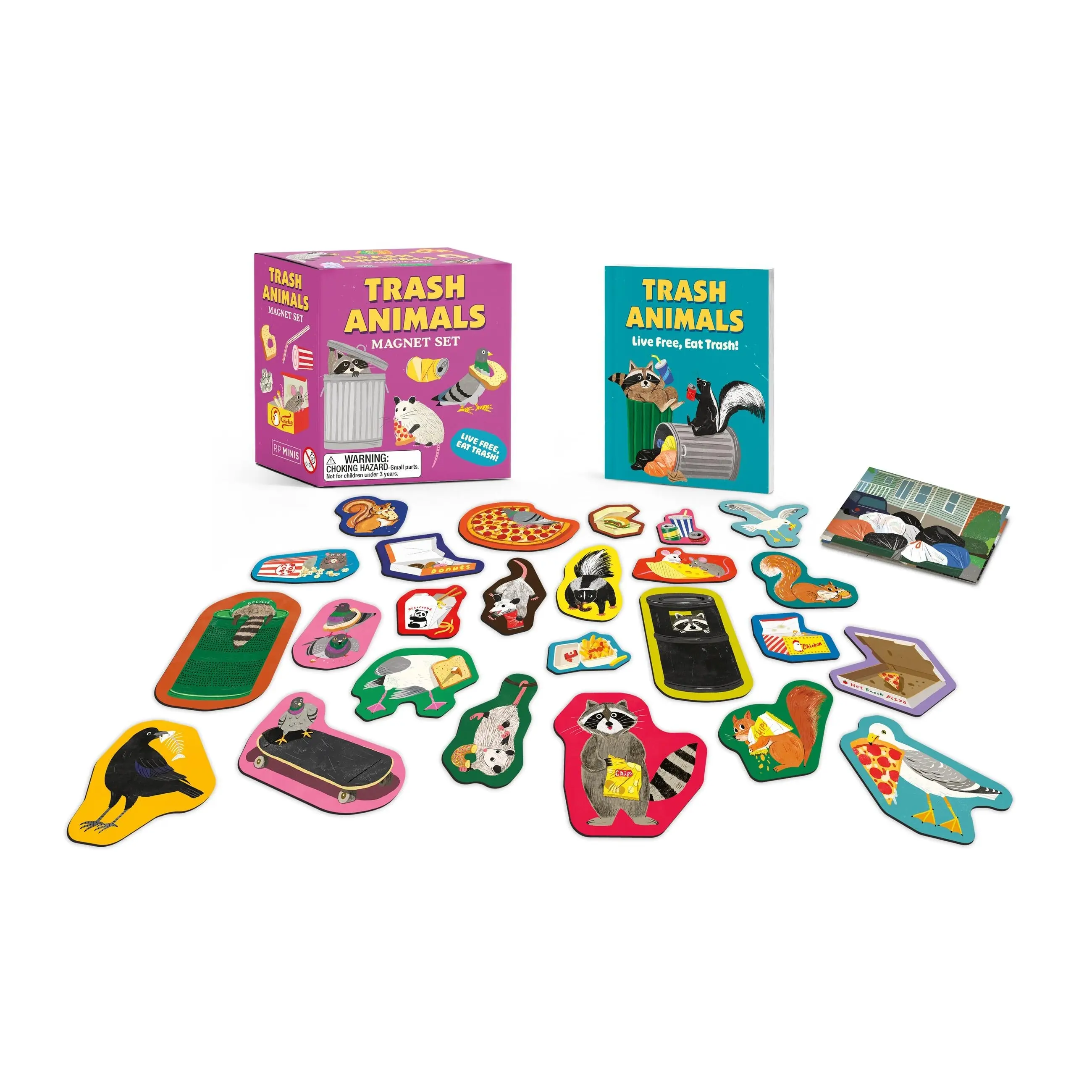 Trash Animals Magnet Set by RP Minis [Novelty Gift]