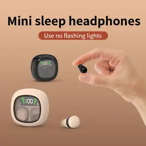 Ultra small Bluetooth Earbud with high-definition digital display and microphone, mini invisible noise cancelling earphones, Valentine's Day gift