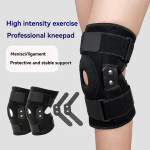 Knee Brace with Metal Plate Support, Knee Stabilizer, Reduce Knee Pressure, Ideal for Hiking, Basketball, Football, Tennis, Fitness, All Seasons