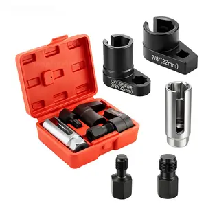 1PC/5PCS Forged O2 Oxygen Sensor Socket & Thread Chaser Set – Automotive Tool for Sensor Removal