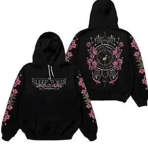 Retro Sleep Token Even In Arcadia Crest Hoodie For Men And Women, Trendy Sleep Token Streetwear Top Casual, Gift for Fan, Graphic Casual Sweatshirt