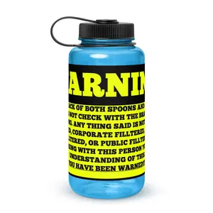 WARNING: Unfiltered Conversations Water Bottle