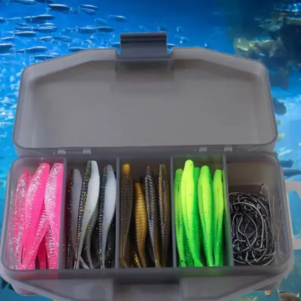 Soft Lures Kit – Crazy Bass Magnet Worm Set (1.6")