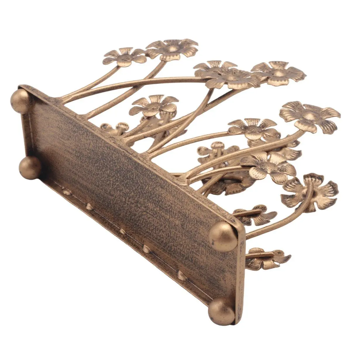 Vintage Iron Art Napkin Holder for Table,Sunflower Tissue Holder,Cocktail Napkin Dispenser,Rustic Napkin Paper Rack