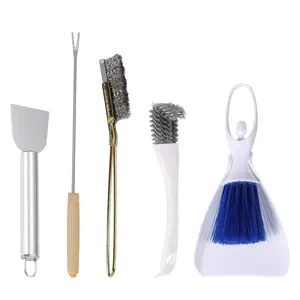 5 PCE Set Bird Cage Cleaner Stainless Steel Poop Remover Bird Cage Accessories Parakeet Items Small Animal Cage Cleaning