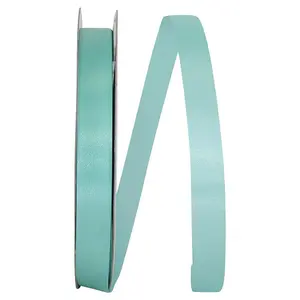 Florist Ribbons:  Acetate / Satin -- Cooler Ribbon -- ⅝ inch x 100 yards -- Aqua Color