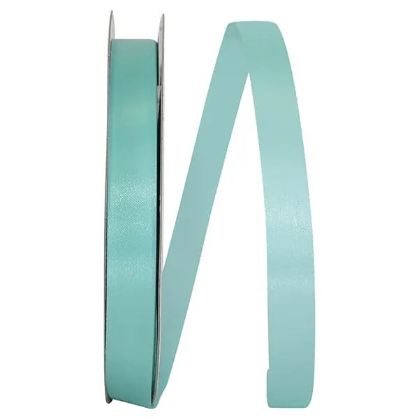 Florist Ribbons:  Acetate / Satin -- Cooler Ribbon -- ⅝ inch x 100 yards -- Aqua Color