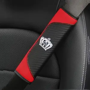 Car Seat Belt Cover, PU Leather Car Seat Belt Protector, Universal Car Seat Belt Cover, Auto Interior Accessories, Decoration, Car Interior Accessory