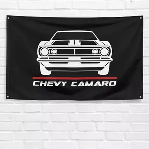 For Chevrolet Chevy Camaro Enthusiast 3x5 ft Flag Dad Birthday Gift Banner
