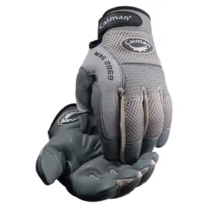 Multi-Activity Glove with Sheep Grain Leather Padded Palm and Silver AirMesh