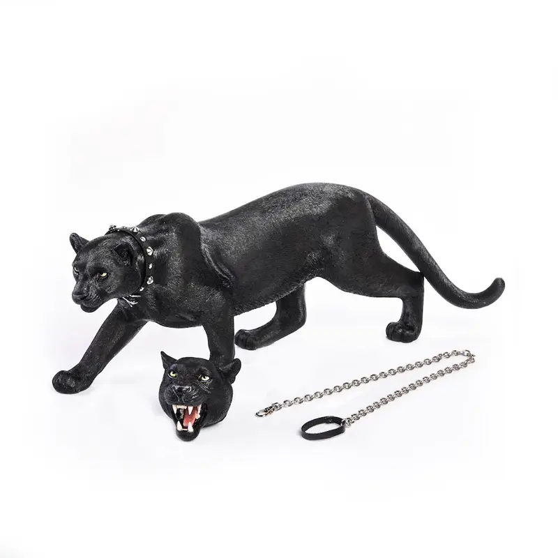 JXK Studio Leopard Figurine Statue SeriesDurable Polyresin with Intricate Details