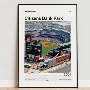 Citizens Bank Park Poster, Stadium Poster, Sports Poster, Baseball Fan Gift