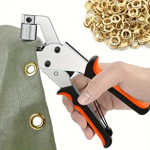 Heavy-Duty Snap Fastener Tool Kit Eyelet Pliers Set with 300Eyelets (Diameter 10 Mm) for Boat Covers, Canvas, Sewing Projects, Tarpaulins & Faux Leather Snap Installation