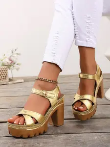 TikTok viral sensation! These teal metallic platform block heel sandals are taking over feeds, perfectly matching Y2K aesthetic, disco fever vibe, retro 70s style, festival boho, and bold summer fashion—the must-have eye-catching party heels of 2026!
