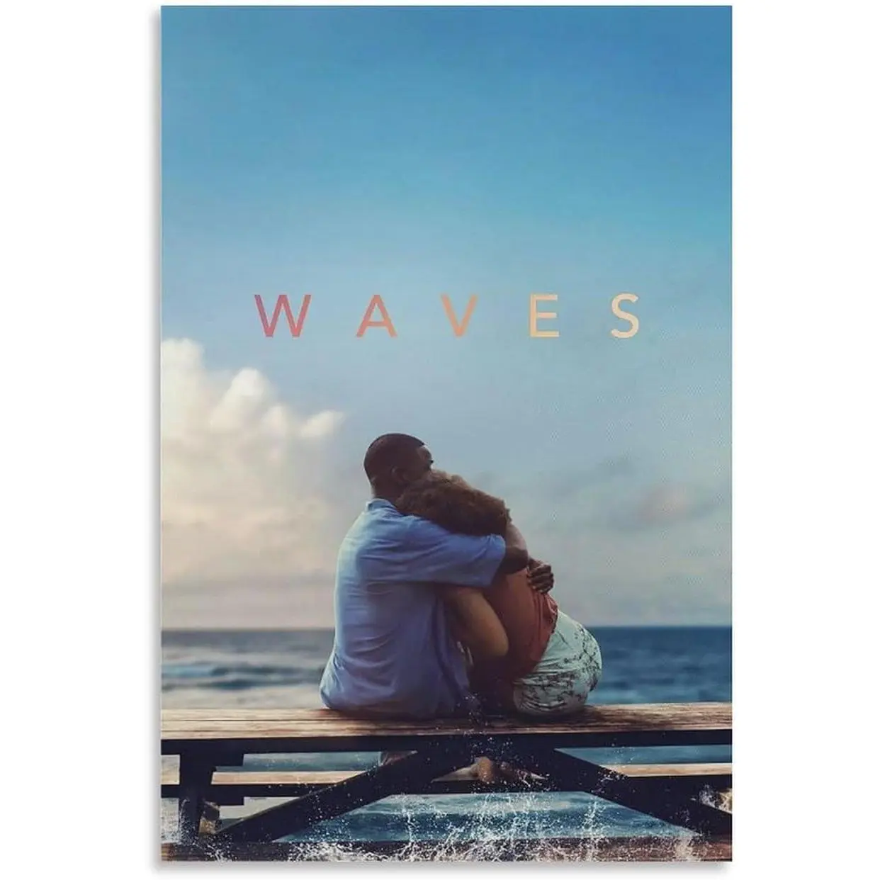 4-Pack Single Hanging Wave Movie Poster Prints, Handcrafted Home Decor Artwork for Wall Decor