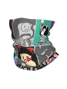 1 piece Mafalda  Bandana Neck Cover Face Scarf Hiking Unisex Adult Windproof