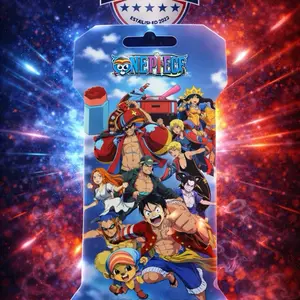 One Piece HOLOGRAPHIC TRADING STICKERS English Sleeved Booster Sealed 5-Pack