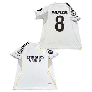 2024/25 Home No. 8 Valverde White Short-Sleeve Collector's Edition Soccer Jersey