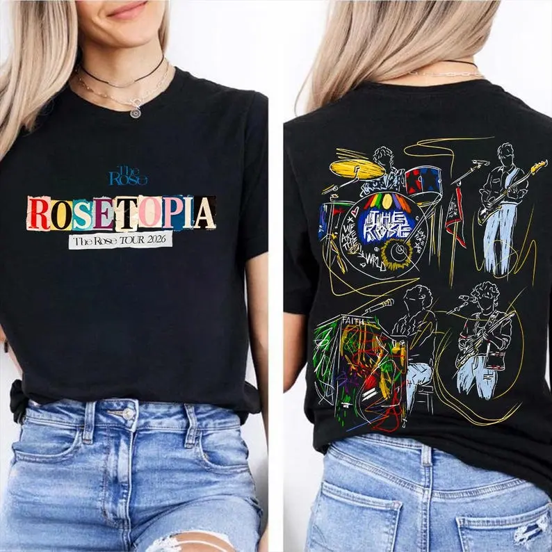 The Rose Rosetopia Tour 2026 Shirt, The Rose Kpop Shirt, ROSE Album Tee, The Rose Kpop Band Shirt, Kpop Indie Rock, The Rose Blue Moon Tee