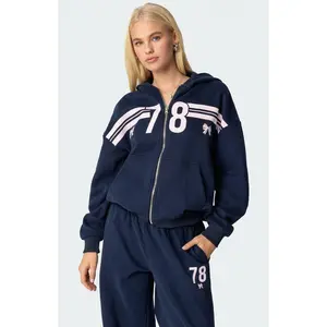 Edikted Women's 78 Bow Zip Up Hoodie
