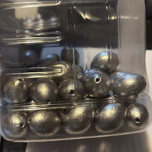 2oz Fishing Sinkers, 50-Pack Lead Sinkers for Freshwater Saltwater Fishing