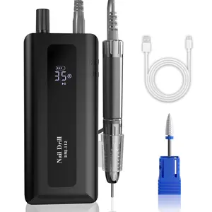 Electric Nail Drill Professional, 35000RPM Brushless Nail Drill Machine ,Rechargeable Portable Nail File for Acrylic Gel Nails Tools